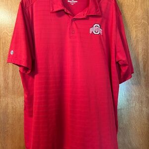 Holloway Red Polo Shirt Athletic Fit